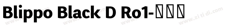Blippo Black D Ro1字体转换